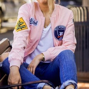 Bomber Jacket with Patches